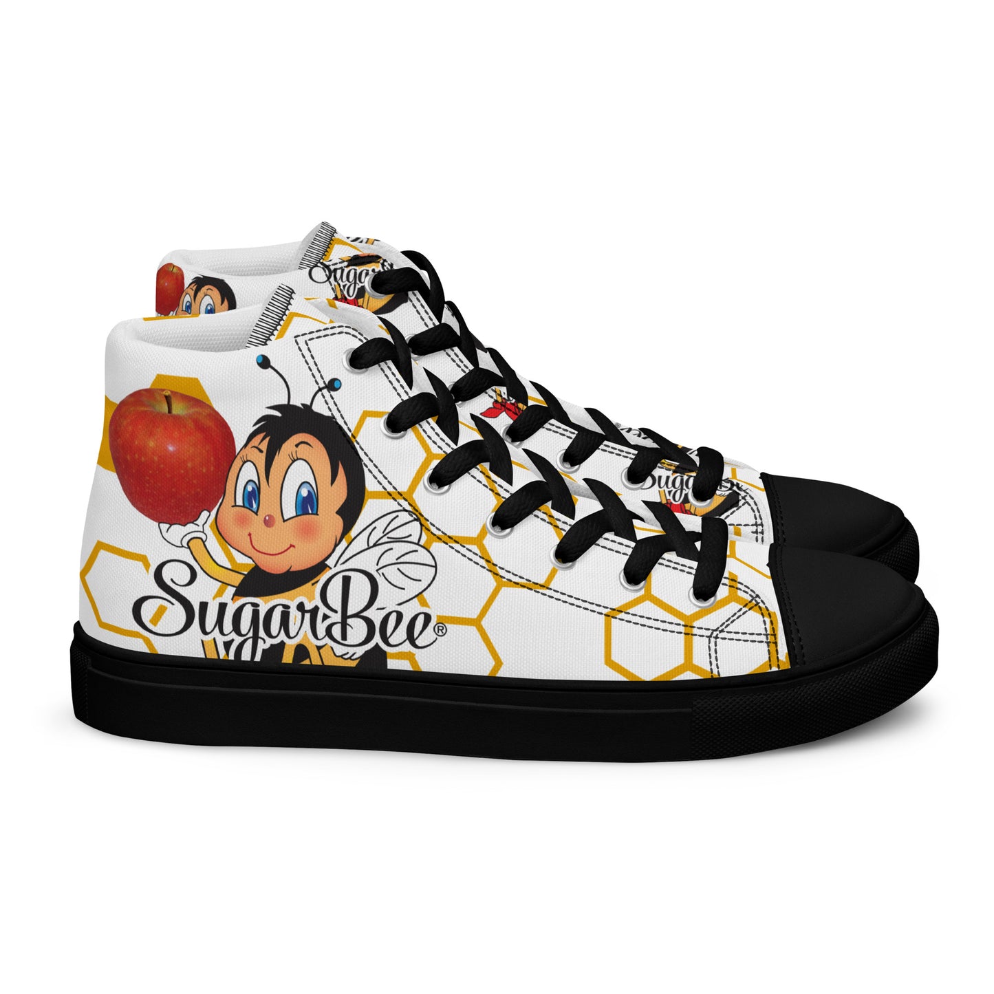 Women’s Mismatched High Top Canvas Shoes