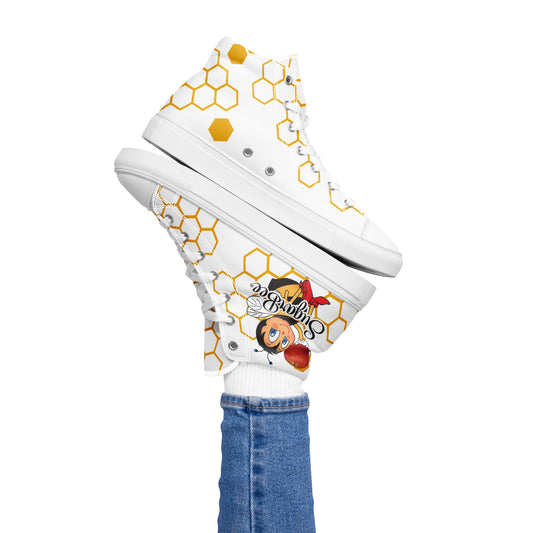 Women’s Queen Bee High Top Canvas Shoes