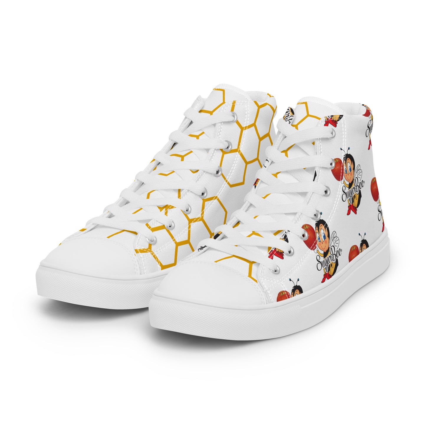 Women’s Mismatched High Top Canvas Shoes