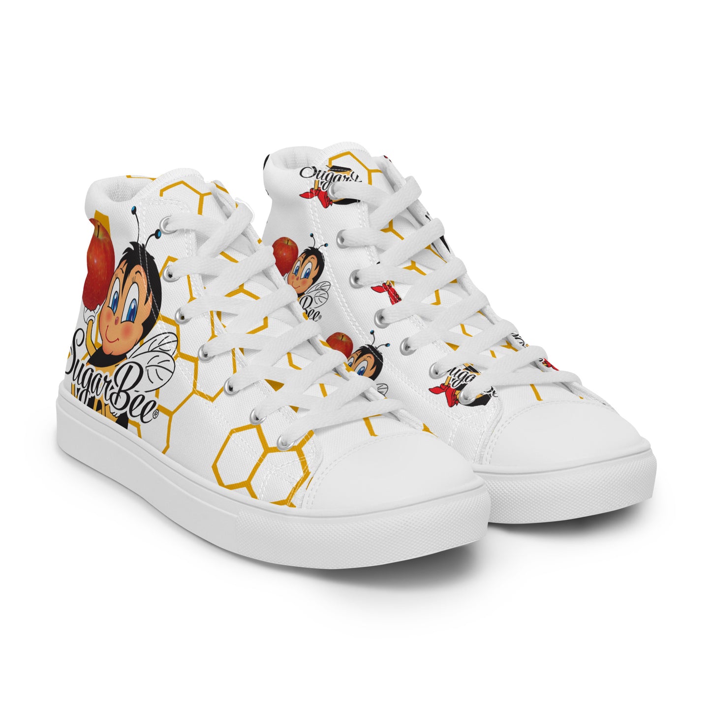 Women’s Mismatched High Top Canvas Shoes